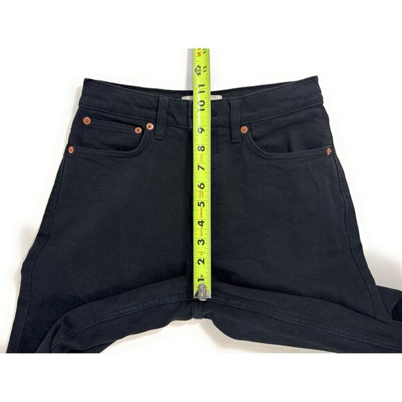 Buck Mason Womens Rider Jeans Sz 25 High Waist Straight Leg 12oz Stretch Twill - Picture 6 of 10